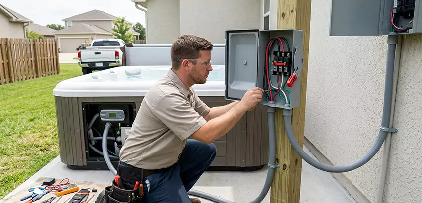 Outdoor Hot Tub Electrical Installation in Powder Springs